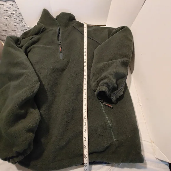 Colo Reversible Pullover 1/4 Zip up Men's Coat Sweater Size XL Navy Green - Picture 11 of 13
